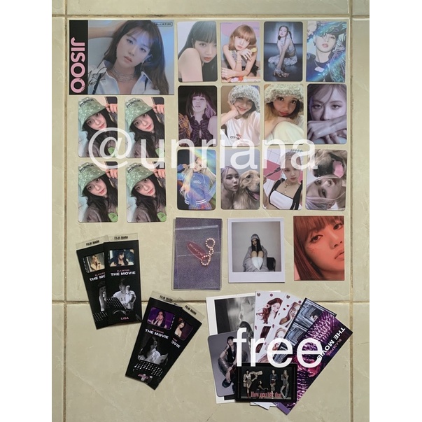 [TAKE ALL] pc Blackpink Photocard official lalisa jisoo bucket hat bucketsoo applewood pob ktown ros