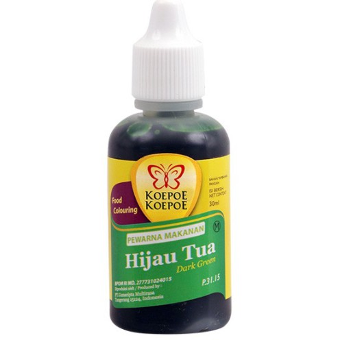 

Koepoe Koepoe Pewarna Makanan Hijau Tua 30ml