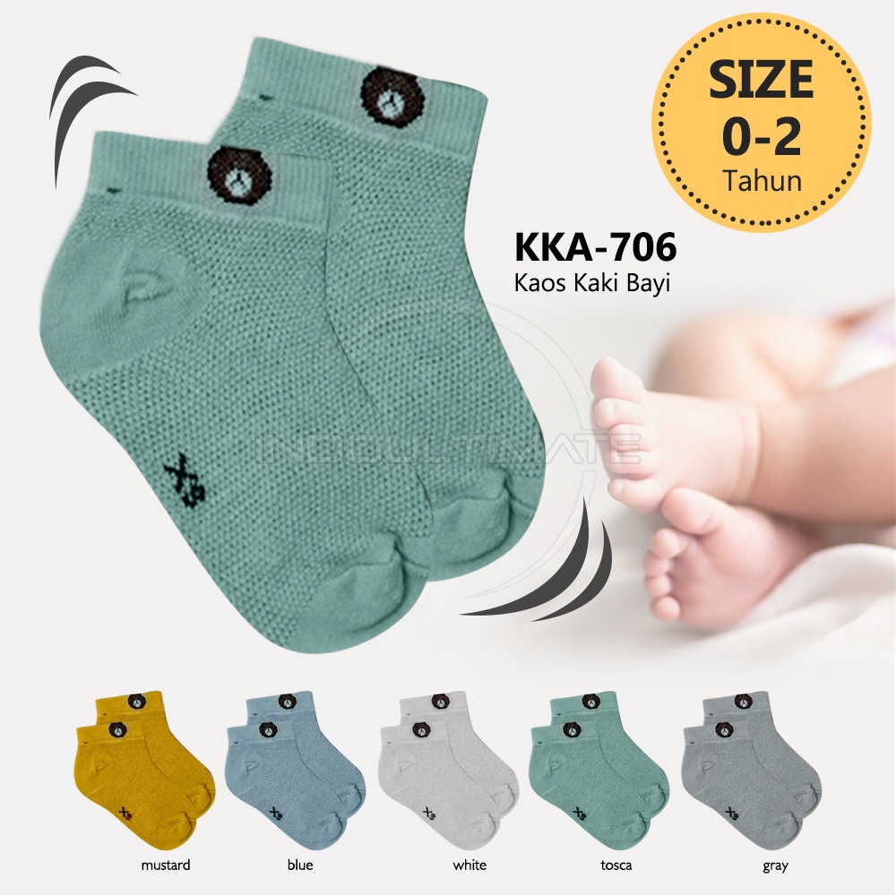 KKA-706 Kaos Kaki Anak Balita 0-2 Tahun Laki-Laki Perempuan Kaos Kaki Bayi Baby Socks Alas Kaki Anak Pelindung Kaki Sarung Kaos Kaki Anak Balita Laki-Laki Perempuan