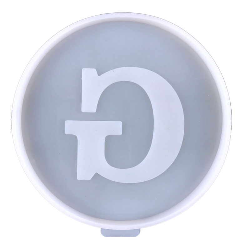 SIY  26 Letters Coaster UV Crystal Epoxy Mold Cup Mat Mug Pad Resin Silicone Mould