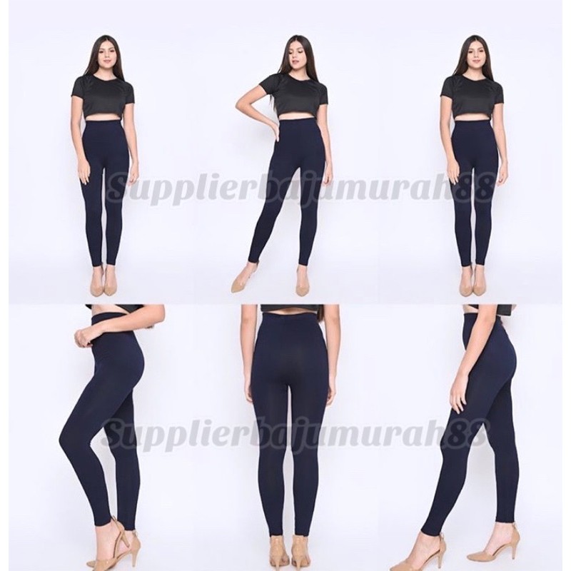 Lookatmeofficial • Celana Legging Premium Super Tebal Fleece Import / Legging Polos Tebal / Fashion Wanita