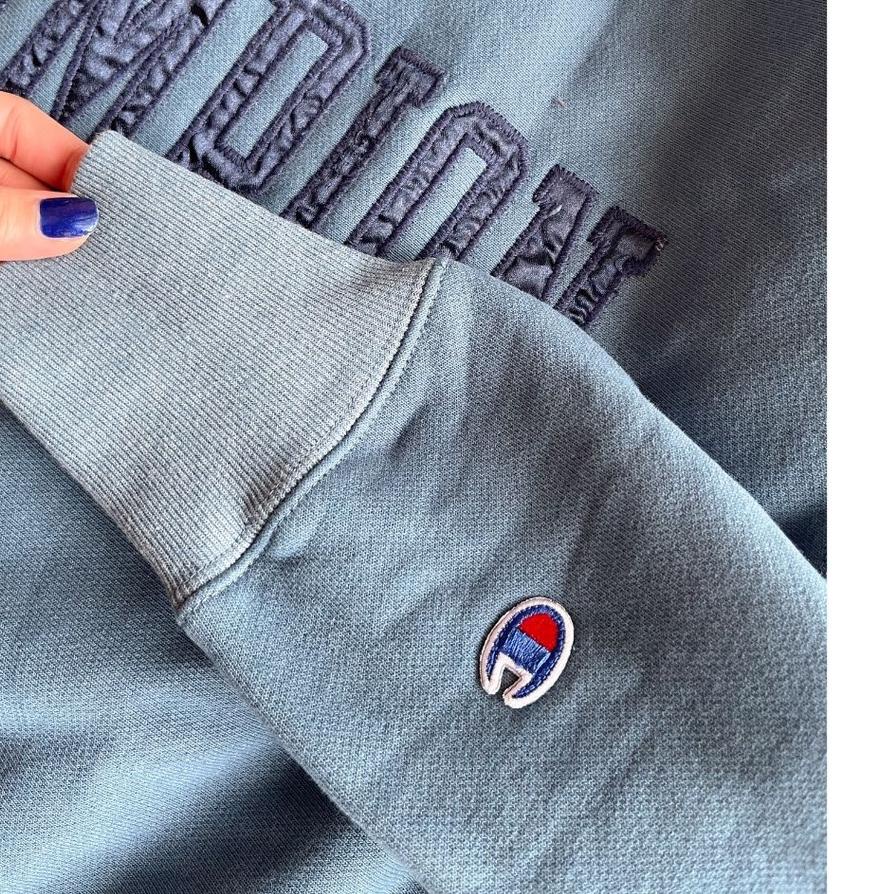 Kekinian - Champion Crewneck Vintage Wash Sweatshirt - Sweater Pria Wanita - Original Branded