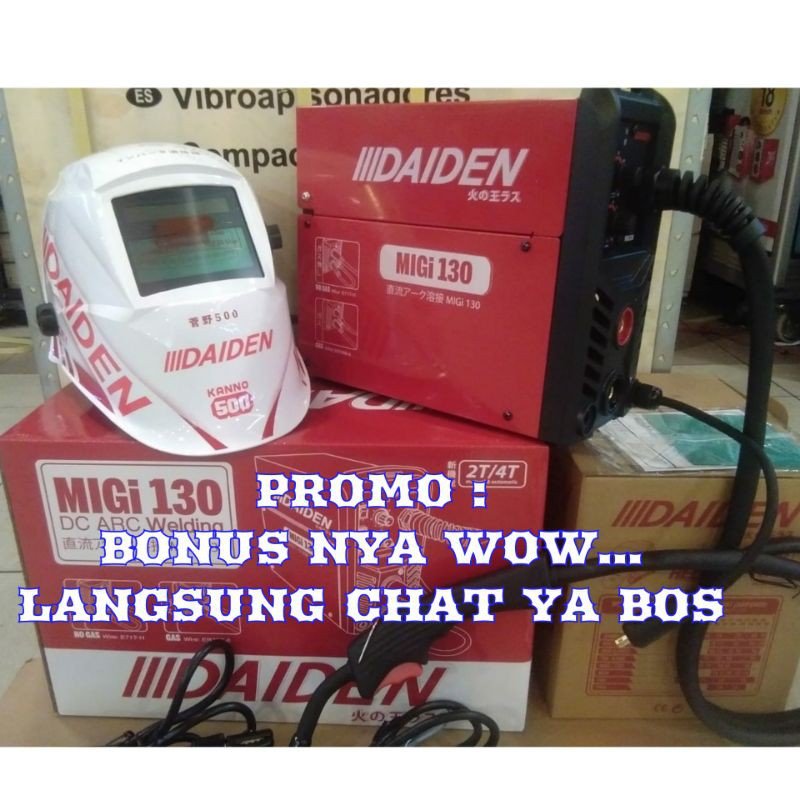 mesin las co2 daiden migi130 gen 2 2T/4T travolas daiden MIGi130 inverter las listrik migi130 daiden