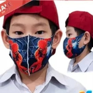 Masker Motor/Masker Kain SCUBA Super Hero Anak Anti Debu Bakteri Virus TOP***