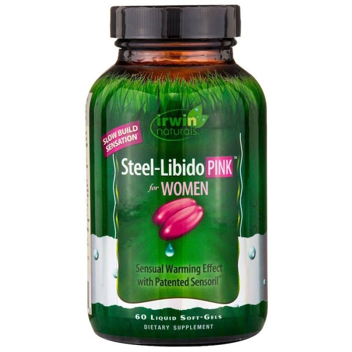 Irwin Naturals Steel Libido Pink For Women 60 Liquid SoftGels wanita