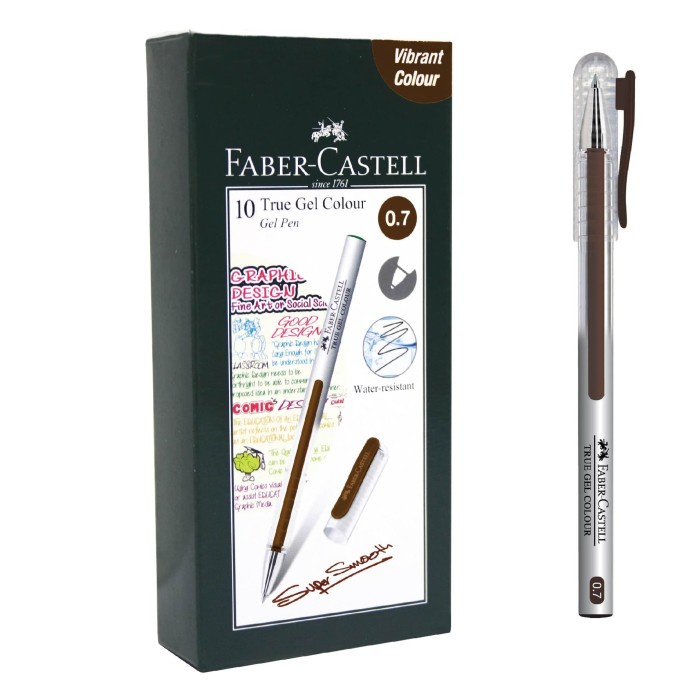 

Faber-Castell True Gel Pen - Dark Brown 0.7 Mm