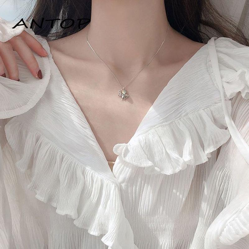 Korea Kalung Pria Dan Wanita Gaya Hip-hop Klavikula Liontin Fashion Aksesoris ANTOP