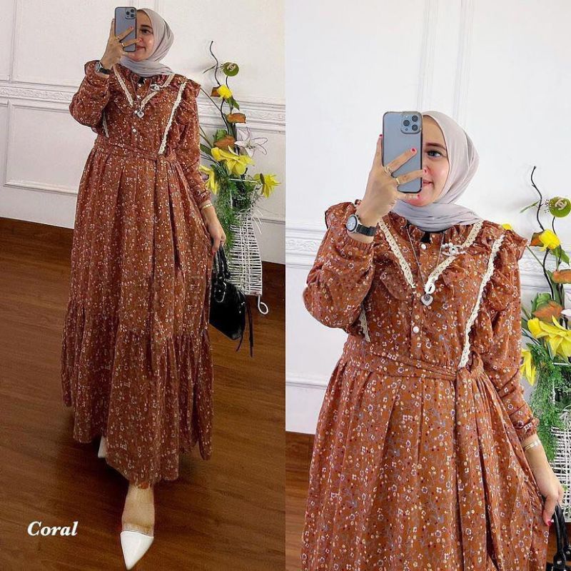 Tiara Dress Baju Muslim Terbaru / Tiara Dress / Gamis / Dress / Fashion