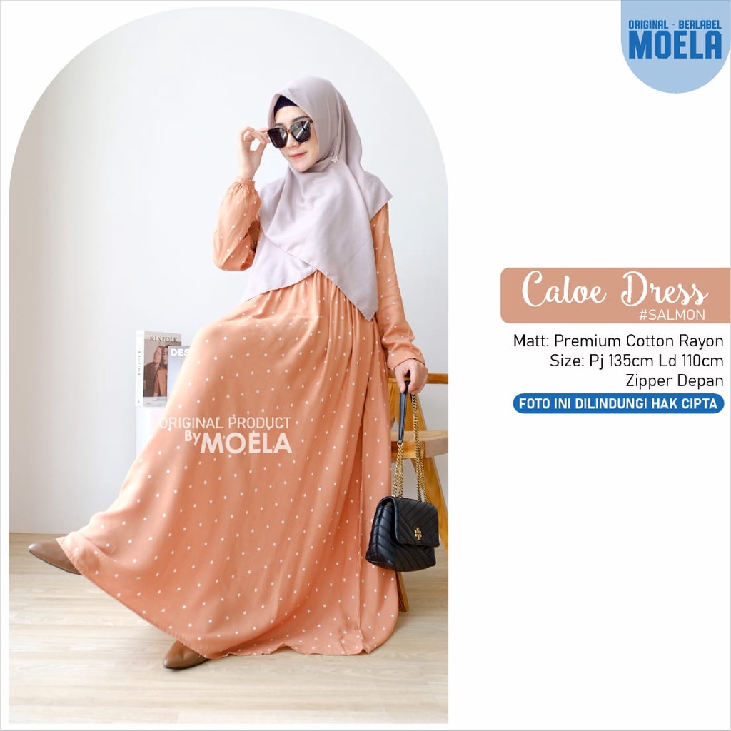 CALOE DRESS MAXI MOELA GAMIS RAYON PREMIUM