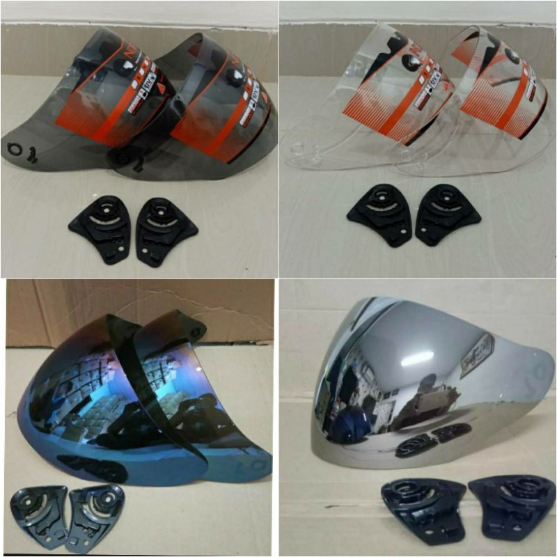 Kaca Helm Visor Iridium Silver DJmaru Galaxy INK Centro