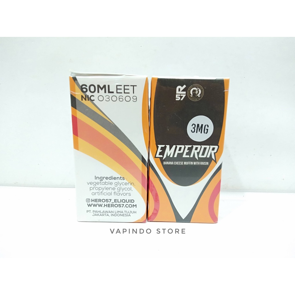 EMPEROR BANANA CHEESE MUFFIN RAISIN 60ML 3MG BY HERO57 X DUKUNVAPE