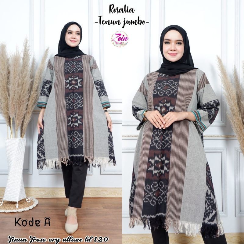 Rosalia Tunik Tenun Jumbo fab Tenun Troso 1