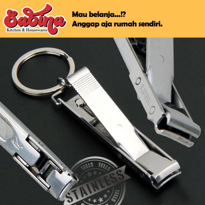 Gunting Potong Perawatan Kuku Flat Extra Strong Nail Clipper Stainless Steel