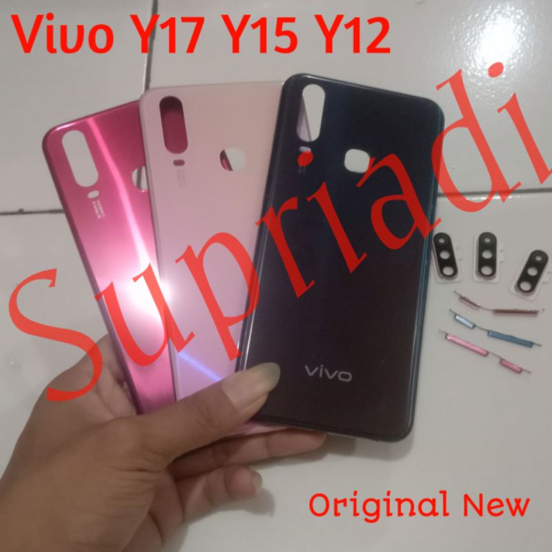 Back Casing Fullset Tulang Bazel Housing Backdoor Vivo Y17 Y15 Y12 Original Icloud Lensa