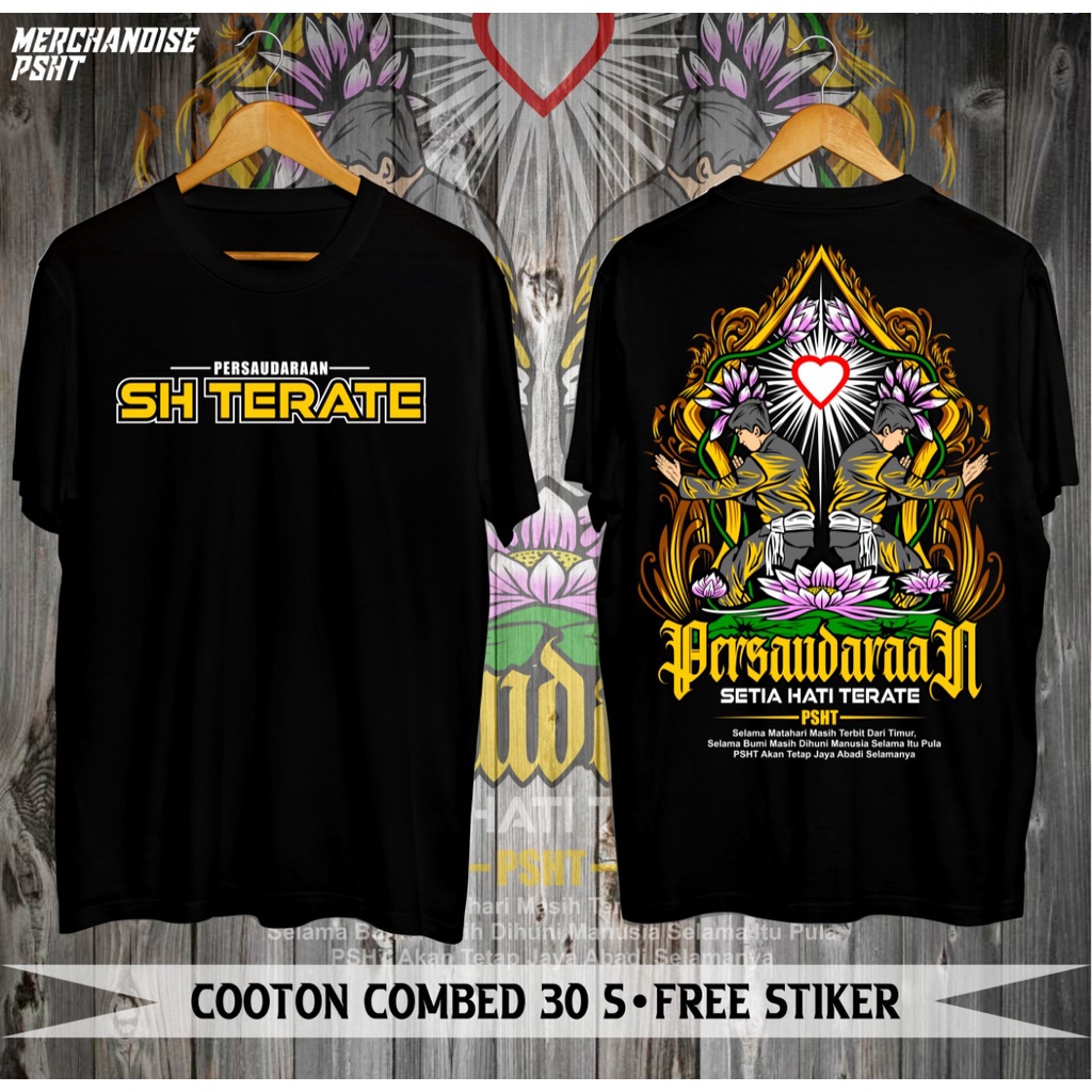 KAOS TERATE WARU PUTIH CLOTH SH TERATE POSISI KUDA KUDA