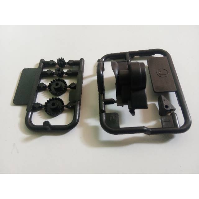 Rep Tamiya 15438 Reinforced Gear Easy Locking Cover/ Gear Box S2 Hitam