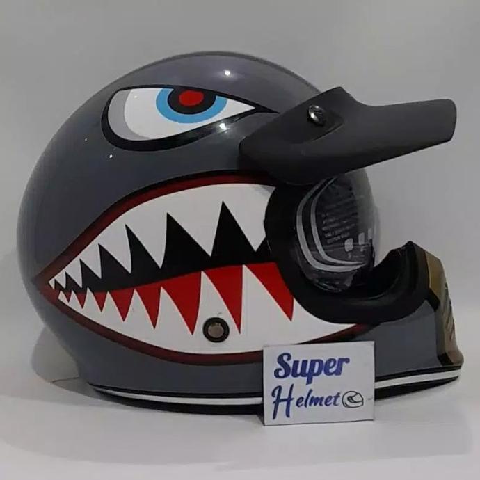 HELM CAKIL JP SIGNATURE MOTIF SKY GUAD SG07 (ONGKIR 2KG) HNJ5121GJ