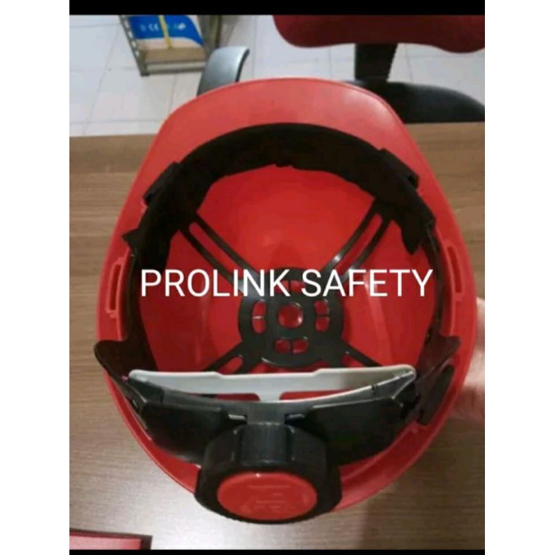 HELM ((MERAH)) SAFETY PROYEK FASTREK PUTAR MERAH