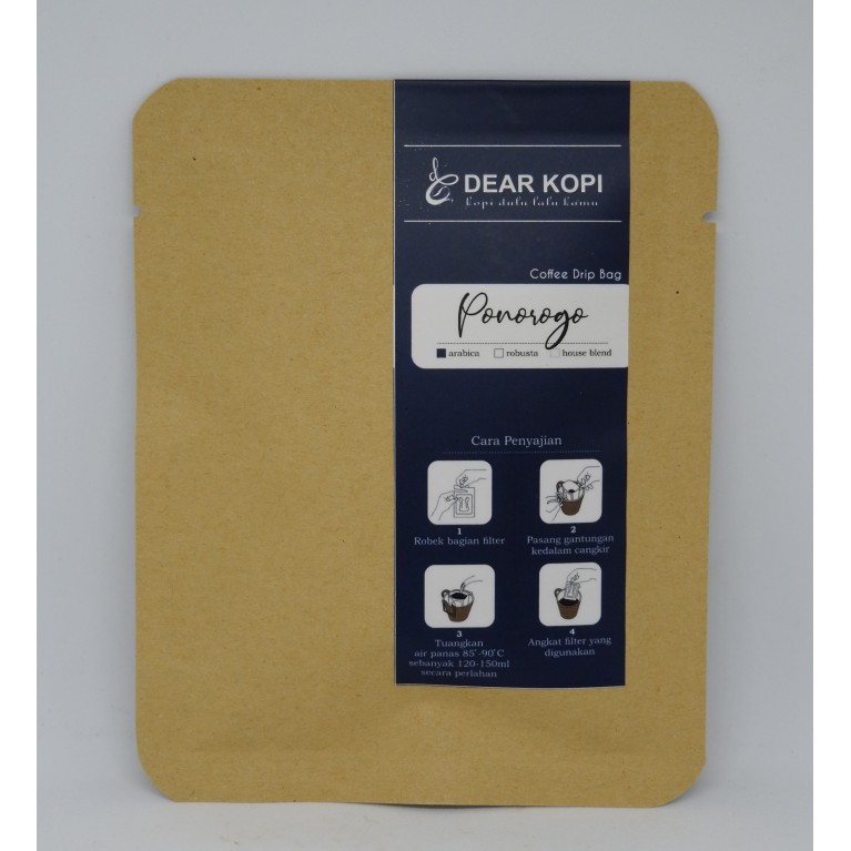 

Kopi Filter/Drib Bag Coffee "Arabika Ponorogo