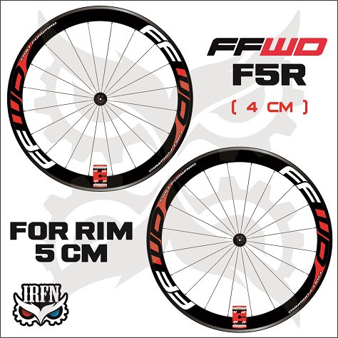 Stiker Decal Rims FFWD F5R lebar 4cm