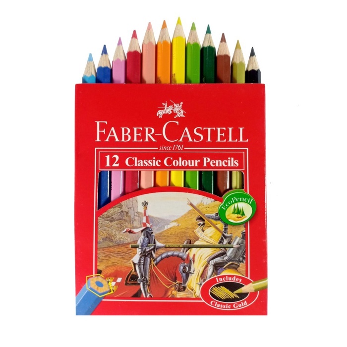 

Pensil 12 Warna Pendek FABER-CASTELL MURAH ORI Baru