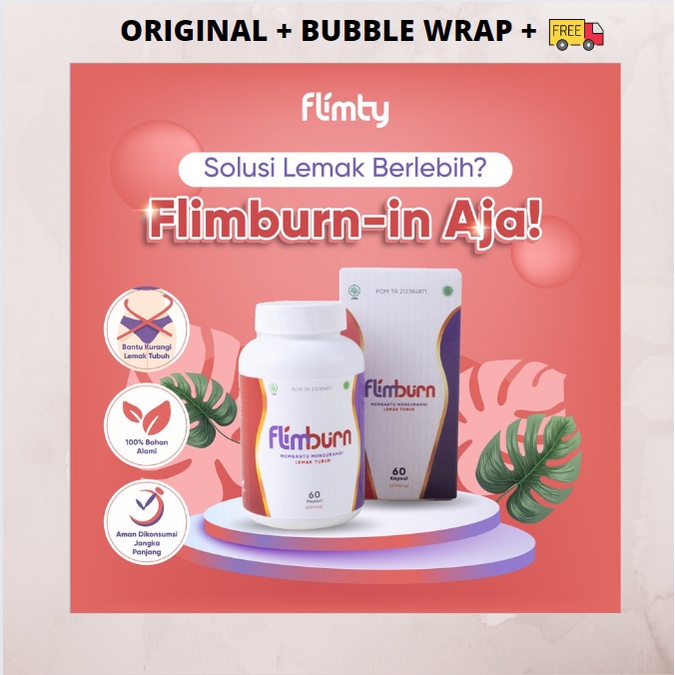 Flimburn by Flimty | 1 botol isi 60 tablet BPOM HALAL