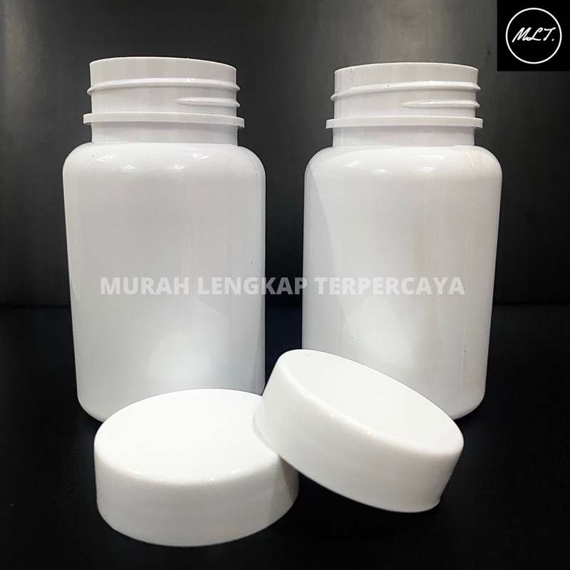 BOTOL KAPSUL PUTIH 145ML CAP NON SEGEL PET/BOTOL KAPSUL BULAT 145 ML