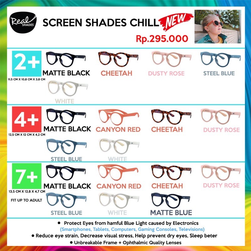 REAL SHADES SCREEN  CHILL / KACAMATA