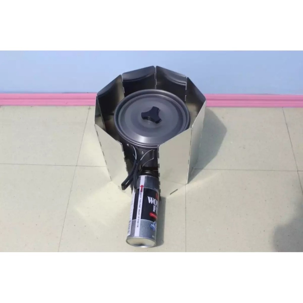 Whind Shield - Pelindung Angin Bahan Aluminium - Pelindung Angin Kompor