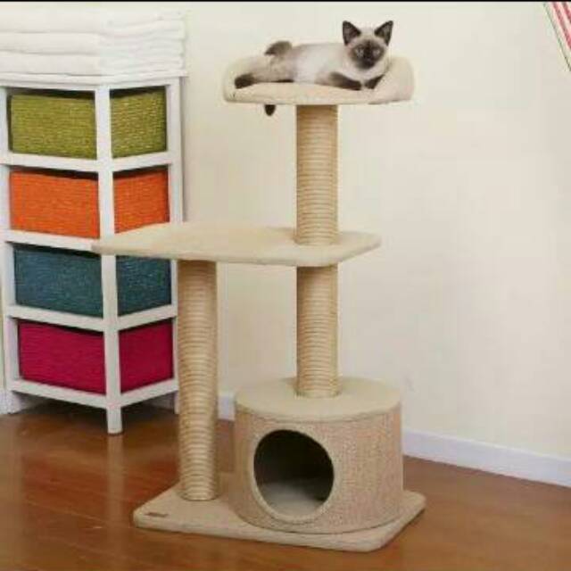 Cat Condo Kandang Kucing Mainan Kucing Rumah Kucing Tempat Tidur Kucing Unik Lucu Persia Anggora Shopee Indonesia