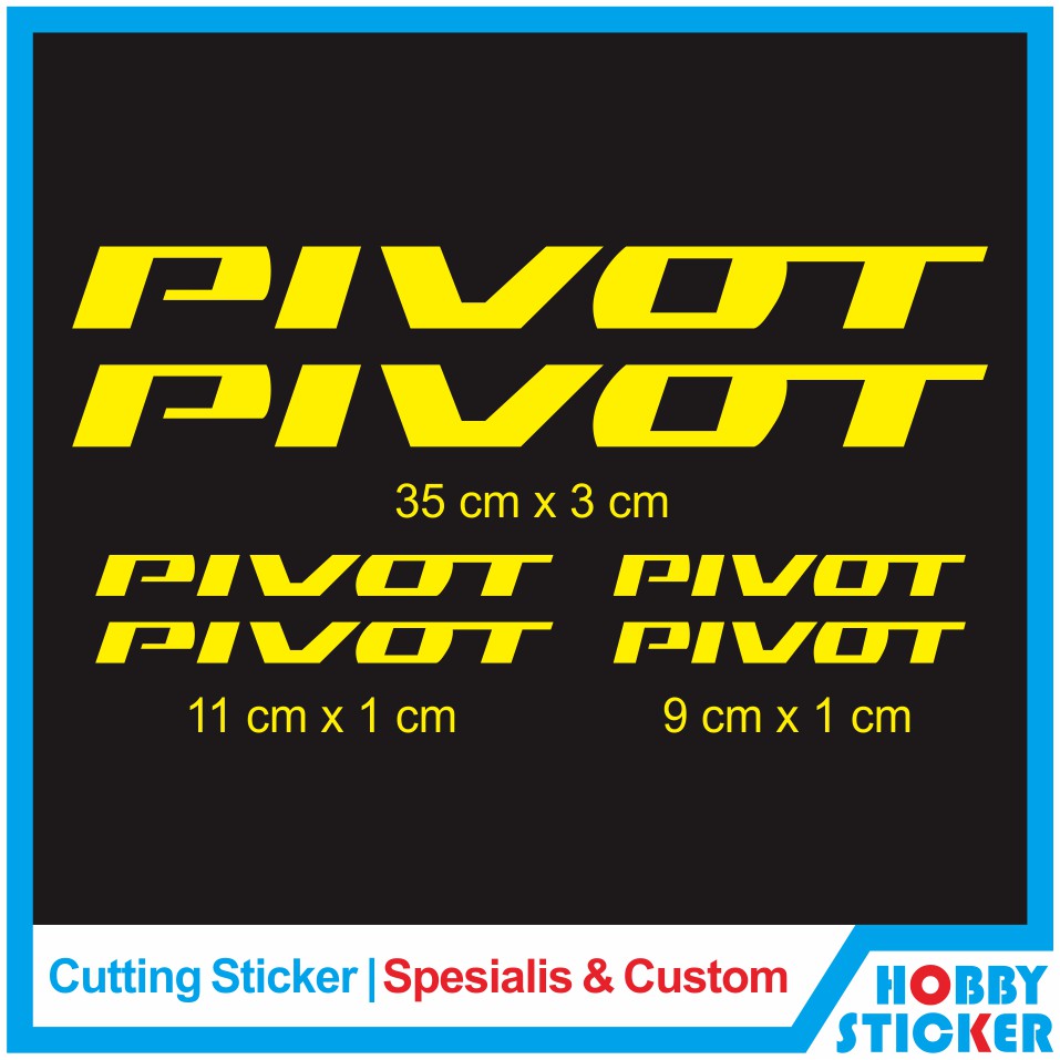 Decal Frame Pivot Sticker MTB Stiker Sepeda Custom
