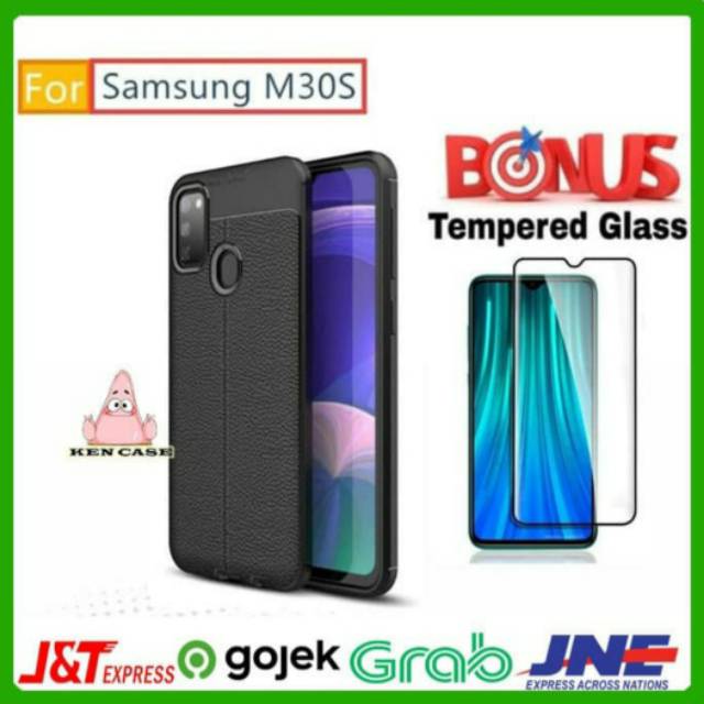 Samsung M21/M30s Soft Case Auto Focus Free Tempered Glass Full Screen