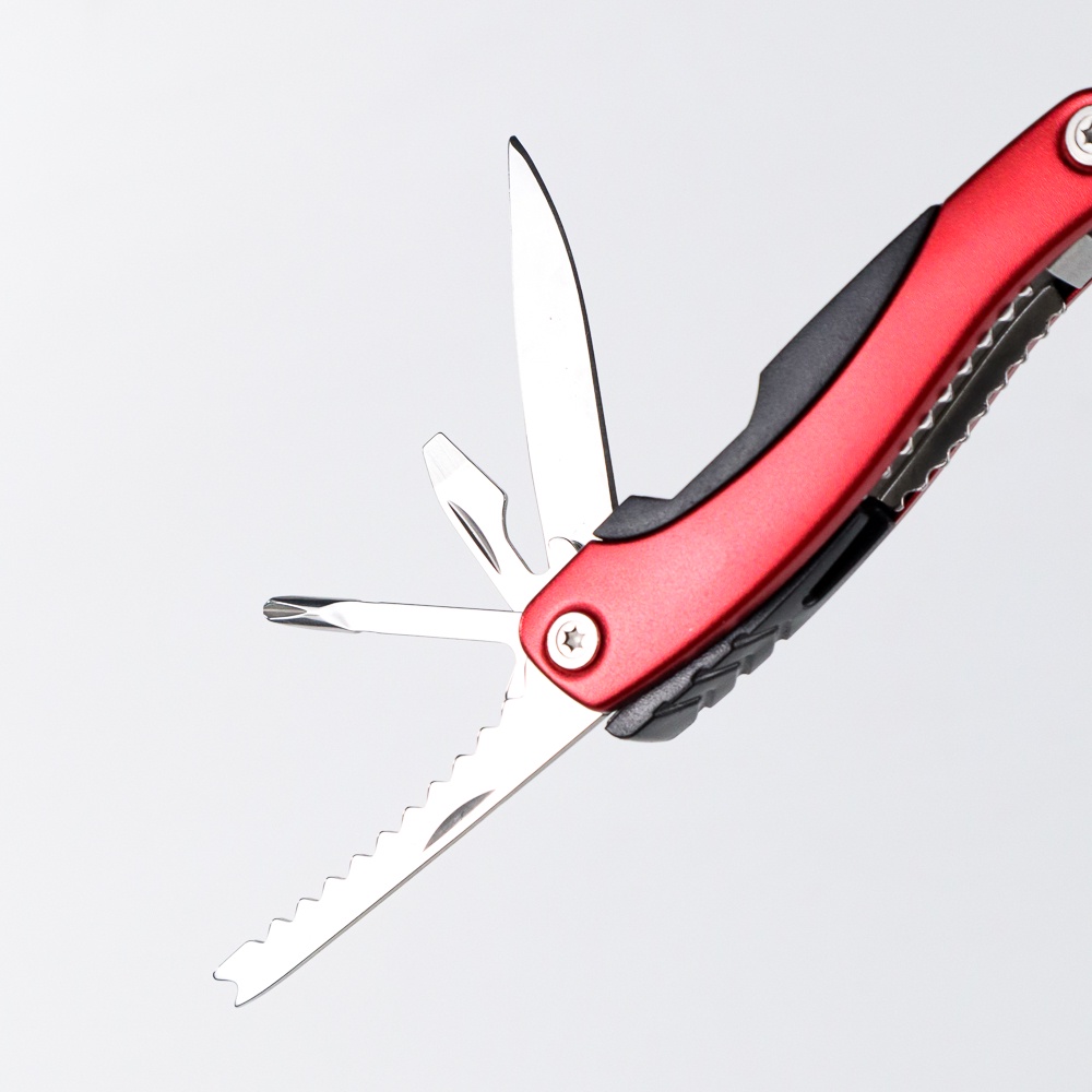 Tang EDC Multifungsi Stainless Steel - MPA13 - Red/Black