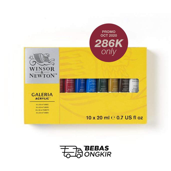 

Winsor & Newton GALERIA Acrylic Paint 10 x 20ml Tube Set