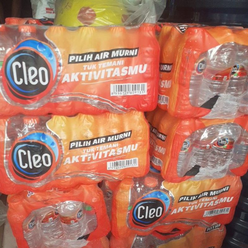 

CLEO air minun kmasan botol 220 ml/1pak isi 24 botol