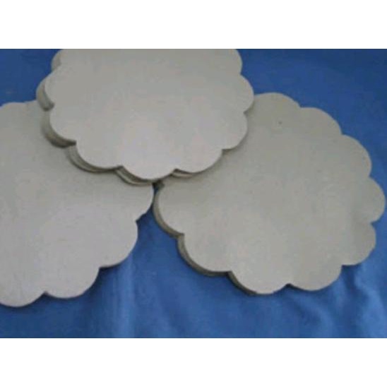 ✪ kertas alas nasi coklat bentuk bunga utk alas piring lidi rotan ☛