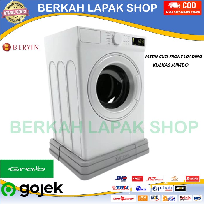 Dudukan mesin cuci 1 tabung front loading alas mesin cuci bervin bos 150