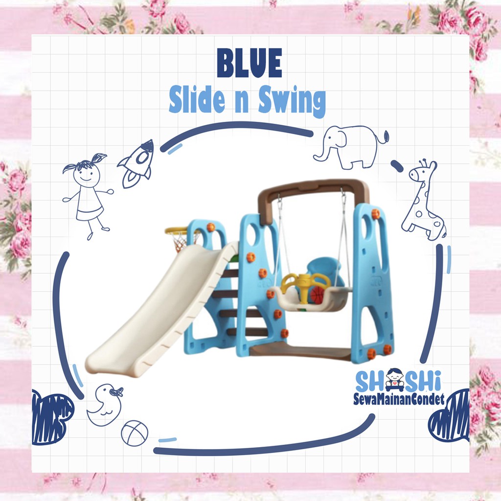 Sewa  Blue Slide n Swing