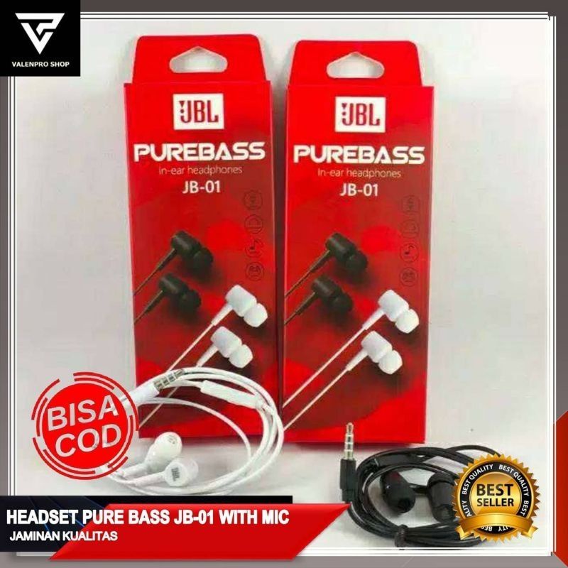 HF HEADSET JBL JB-01 PURE BASS SUARA BAGUS