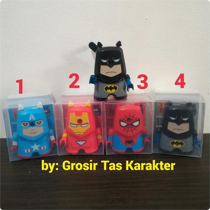 

Serutan Pensil Karakter Superhero Rautan Peruncing Karakter Sharpener