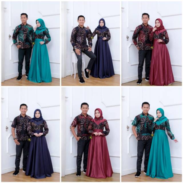 Maura Couple - Sania Ruffle Batik Couple ori Ndoro jowi DNT Garansi Termurah Shopee