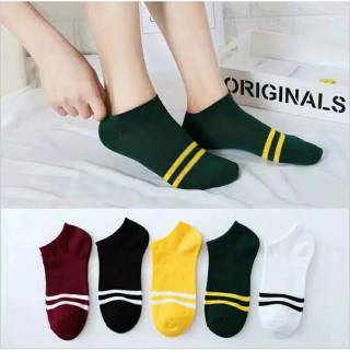 MURAH Kaos kaki garis garis  kaos  kaki  ankle kaos  kaki  