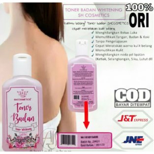 TONER BADAN WHITENING - SH COSMETICS