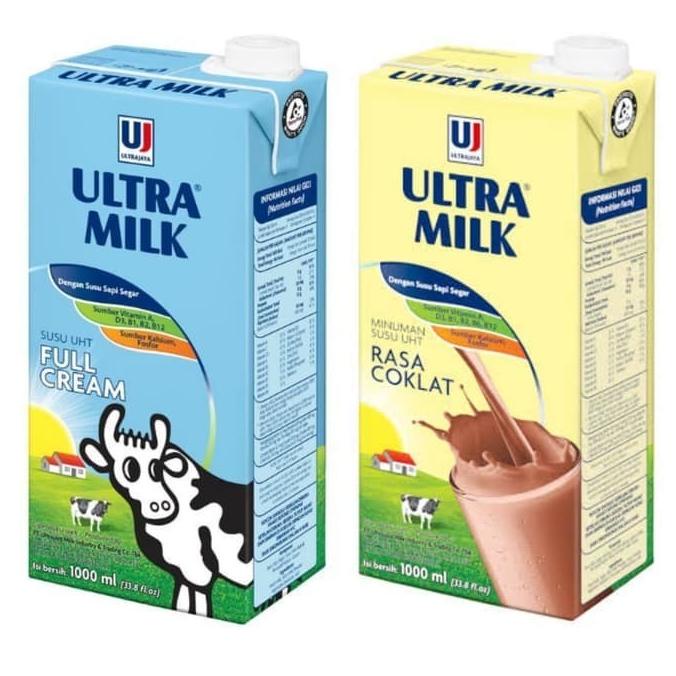 

(BISA COD) susu ultra Coklat & full cream 1 Ltr /1000 ml BOOM SALE Kode 718