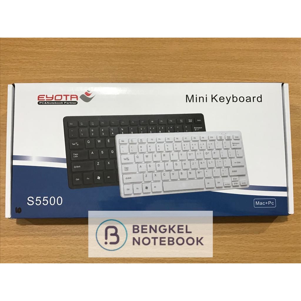 Keyboard Mini Eyota White S5500 Keyboard Mini Kabel USB Eyota S5500