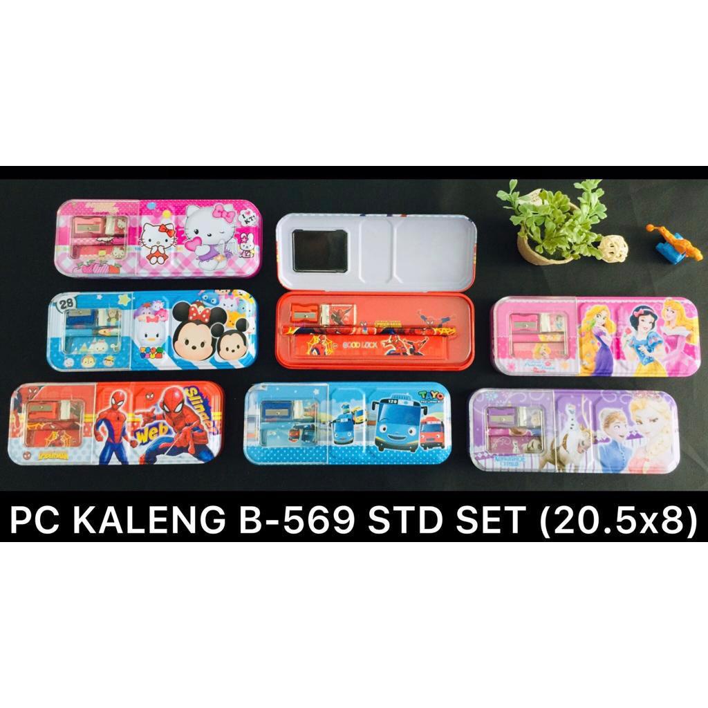 

LJK SHOP - KOTAK PENSIL / PENCIL CASE KALENG 2 SUSUN PLUS ISI BERKARAKTER KARTUN. TERMURAH B569