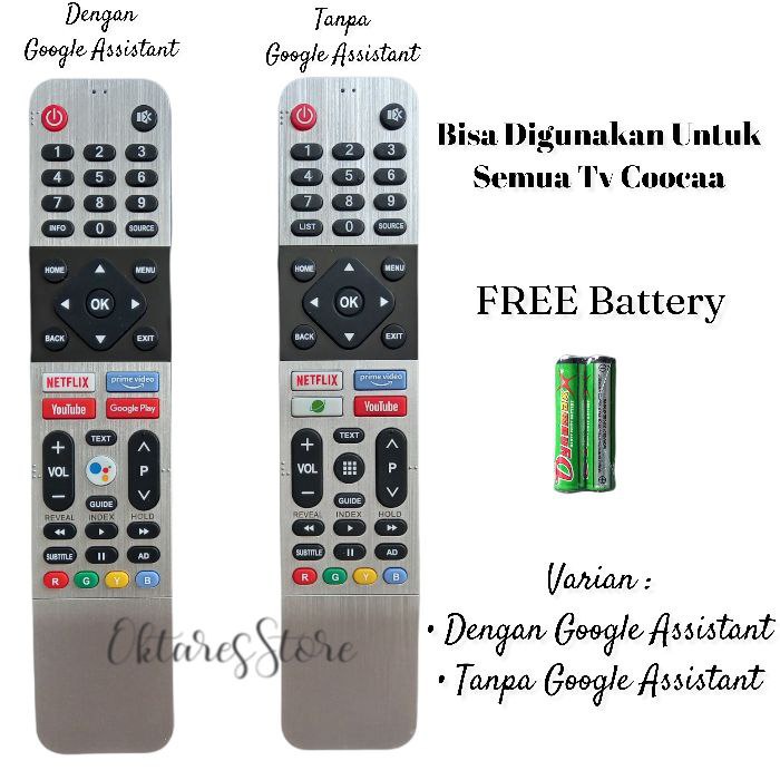 Remote Remot Coocaa Android Smart Tv Semua Tipe