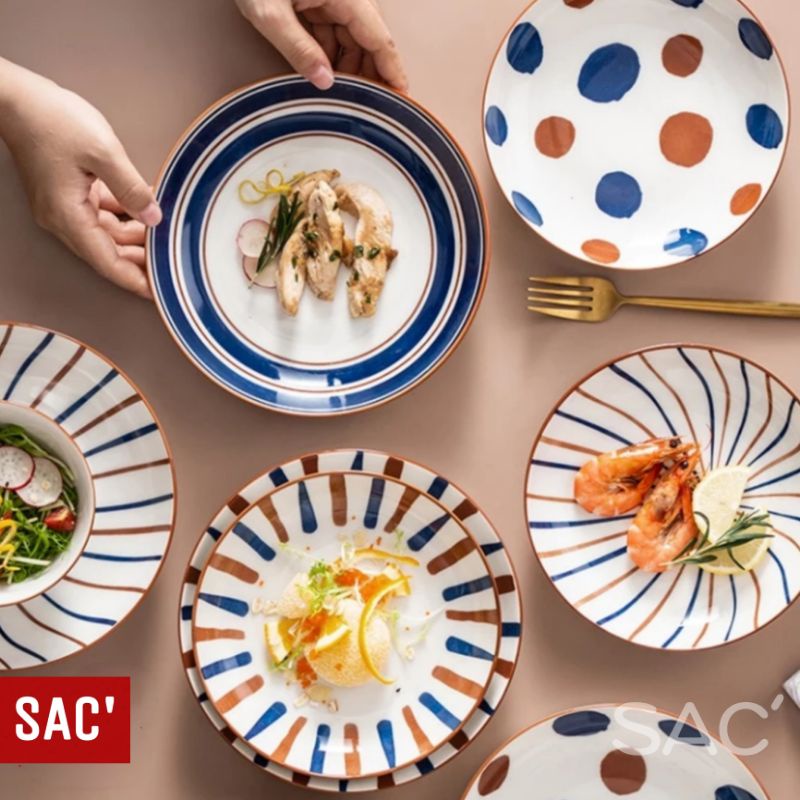 TATSU Japanese Style Dinner Plate Piring Makan Ala Jepang Keramik-4