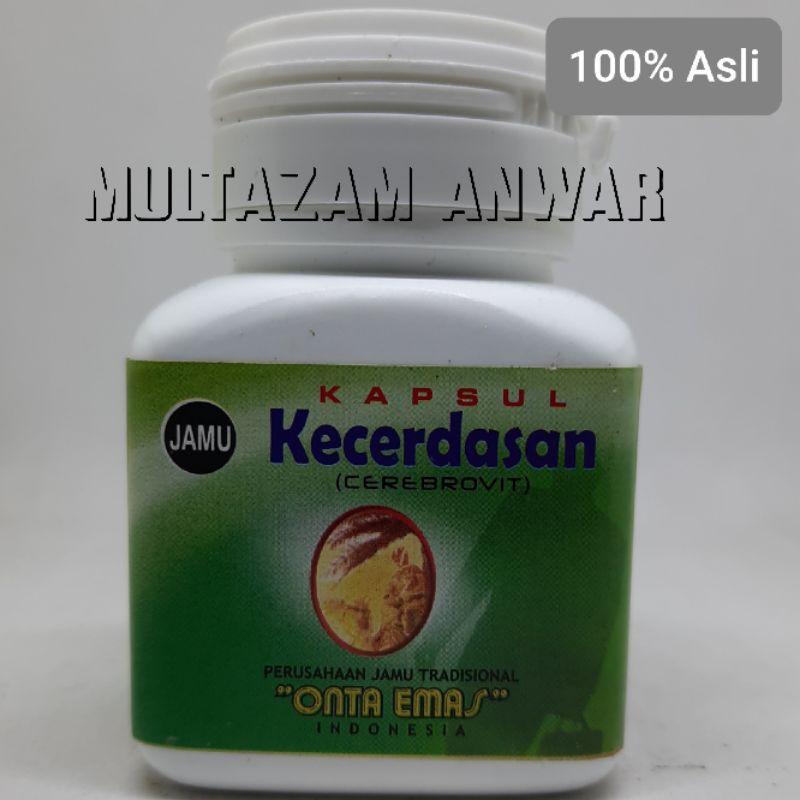 KAPSUL KECERDASAN CEREBROVIT
JAMU TRADISIONAL ONTA EMAS