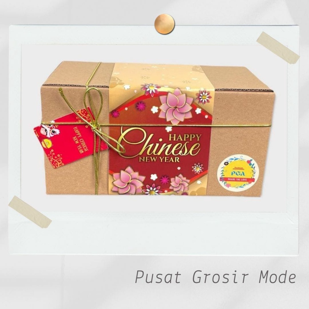 Hampers Imlek Hadiah Tahun Baru Chinese New Year Gift Box Bingkisan Hadiah Ulang Tahun Wedding Ultah Hadiah Pacar Keluarga PGM ST18